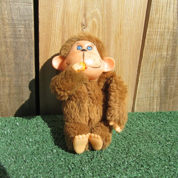 Set of 2 Vintage Gorilla Monkey Thumb/Banana Sucker Plush Stuffed Animal Gonga - Picture 7 of 10